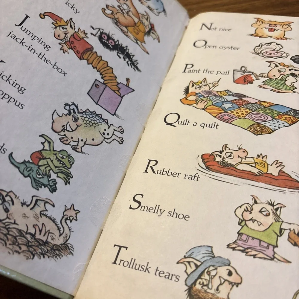 Vintage 1977 Mercer Mayer Little Monster's Word Book HC Golden Book 1970s